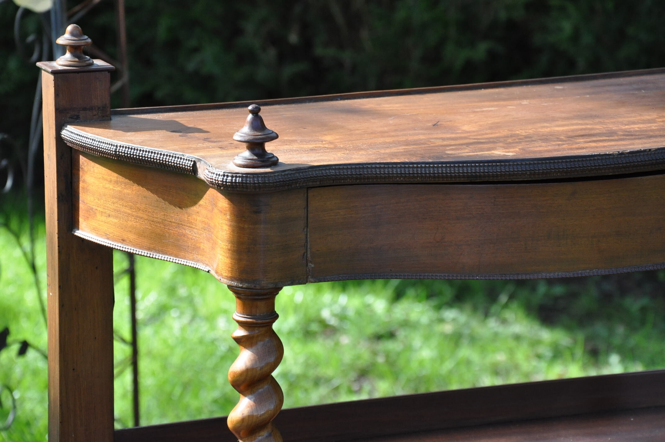 Mahogany console