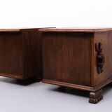 Oak Night Stands 1940s Holland