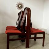 Lot 6 old Italian design bentwood chairs from the 70s vintage