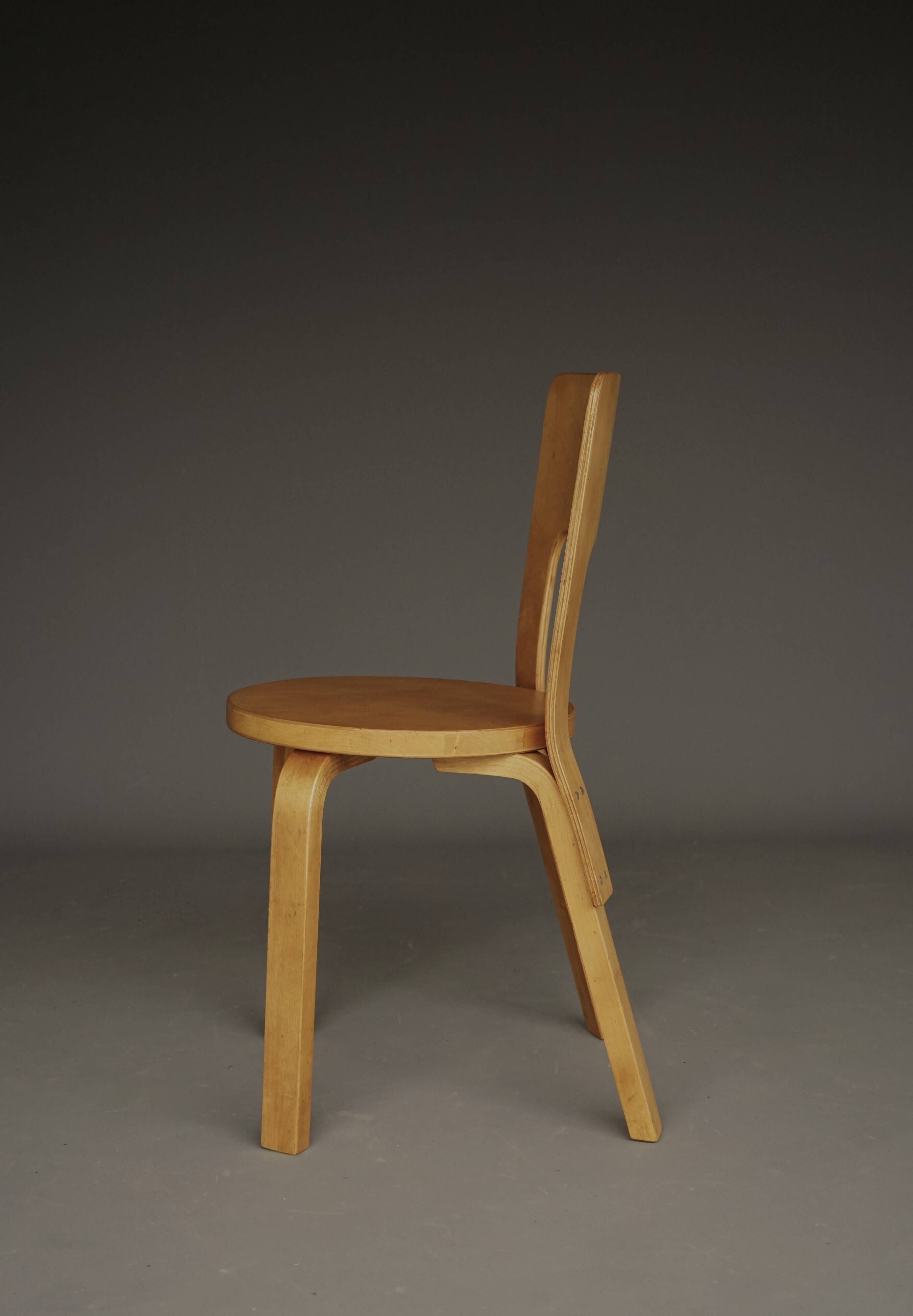Model 66 Side Chair by Alvar Aalto for Artek, 1940s