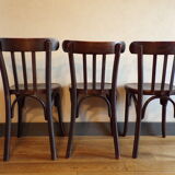 Suite 3 curved wooden bistro chairs