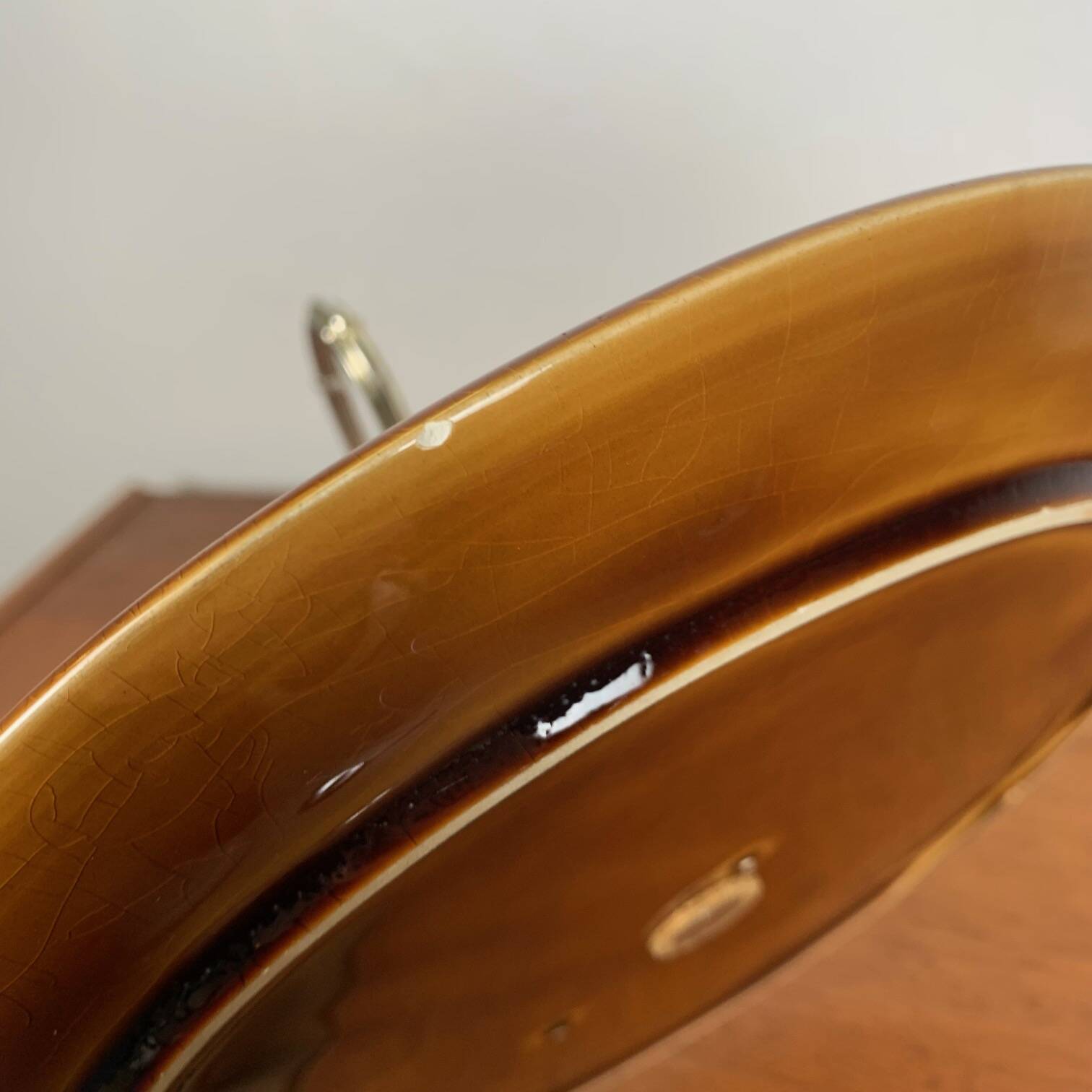 Barbotine Serving Tray, Sarreguemines, 1950