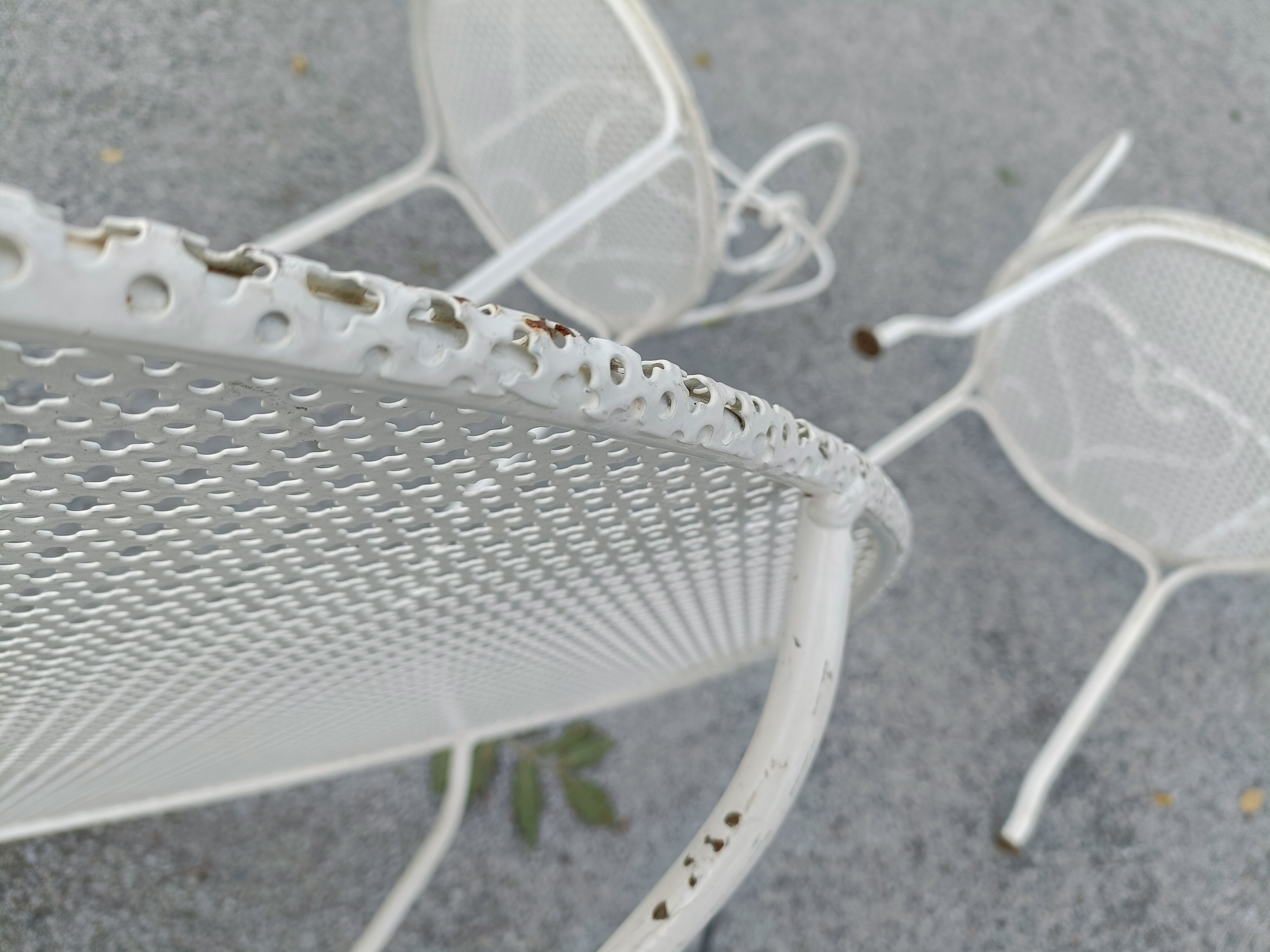 Antique garden furniture in full metal iron