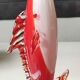 Vase Soliflore/Figurine Poisson Espadon en verre d Art soufflé Murano Italie. Haut 29 cm