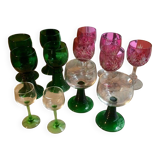 Set of wine glasses
