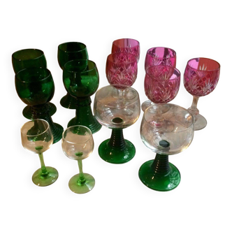 Set of wine glasses
