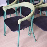 Set of 8 chairs, 1980s