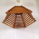 Wood pendant lamp design C.F.L. 70s