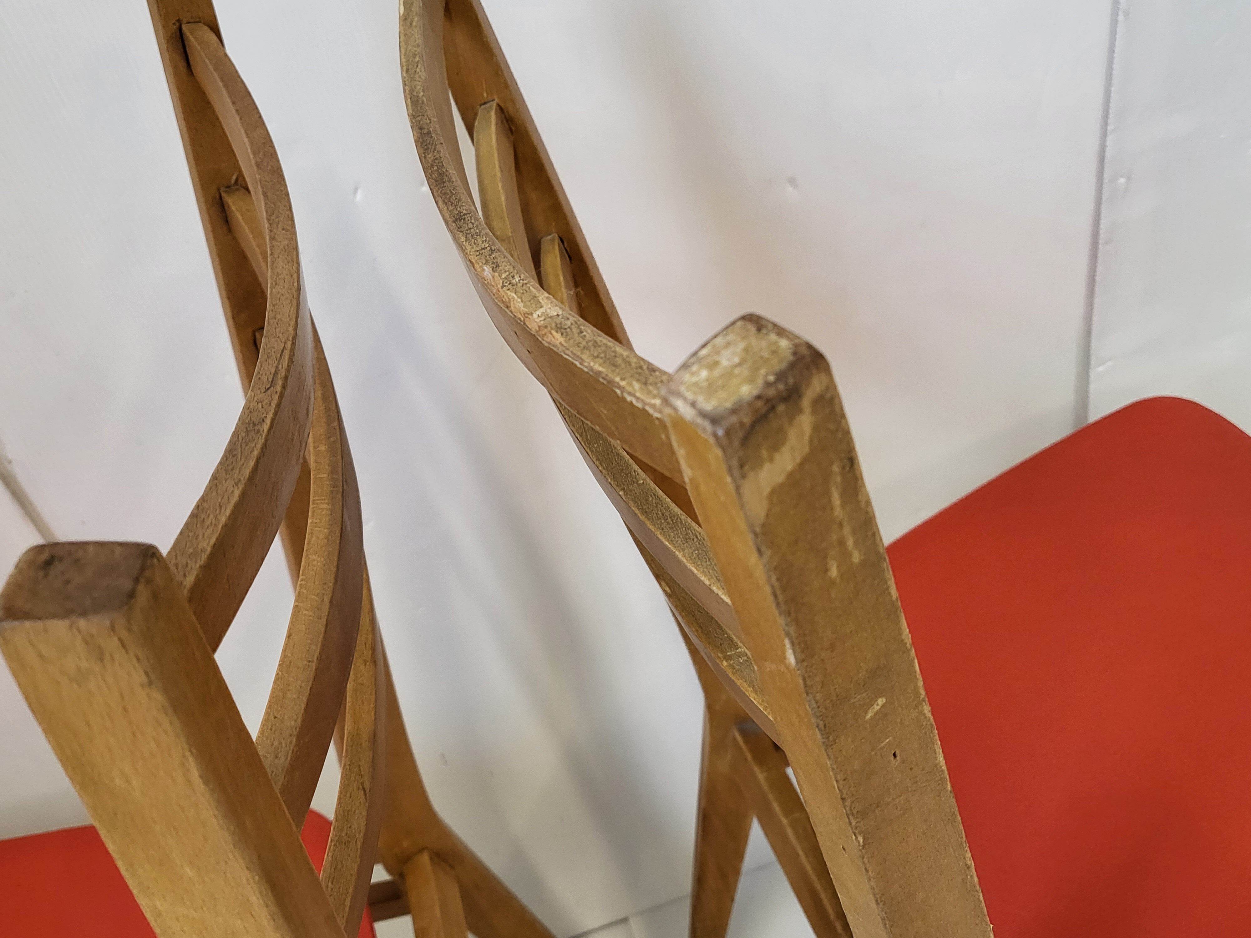 Suite of 5 chairs 1950