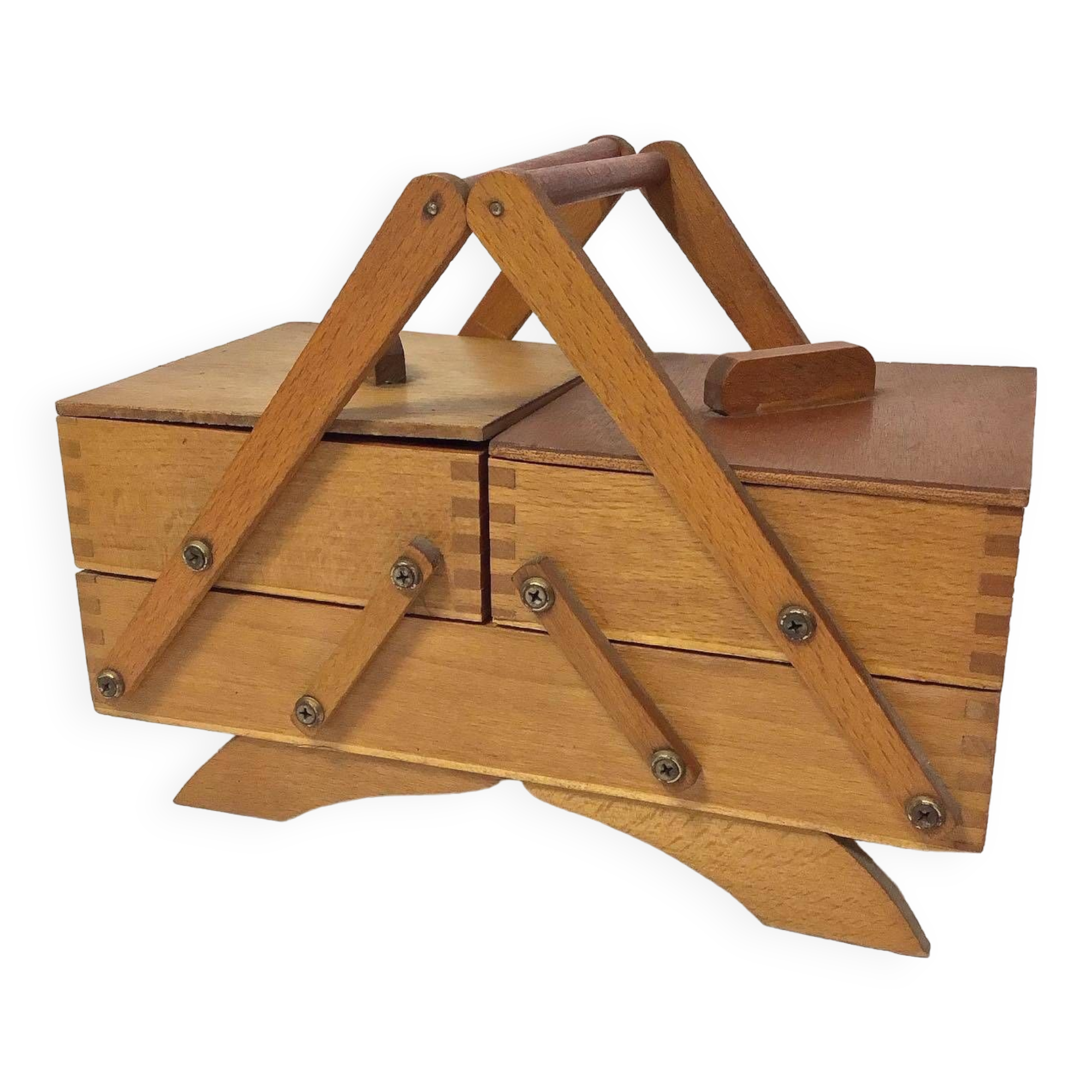Little vintage wooden worker