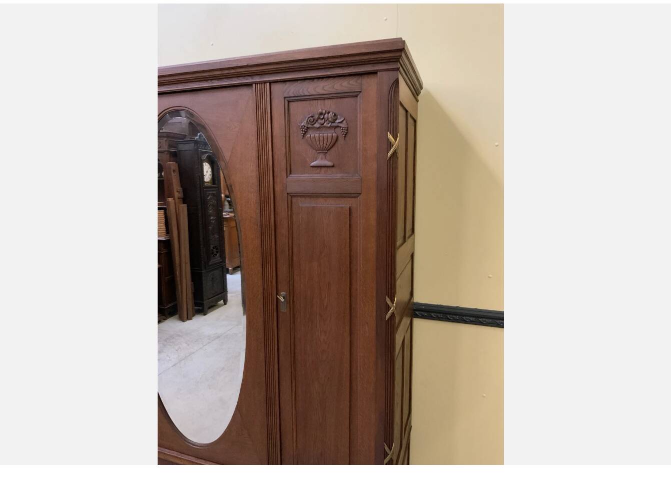 Antique - wardrobe, linen cupboard - Art Deco