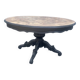 Round burr walnut coffee table