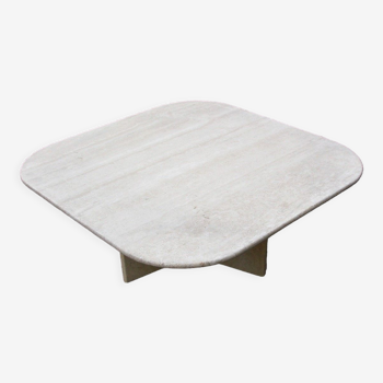 Table basse en travertin, années 1970