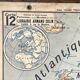 Old school map Vidal-Lablache Mézières 12, T33, 1910 Europe relief
