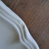 Set of 9 Sarguemines ivory soup plates
