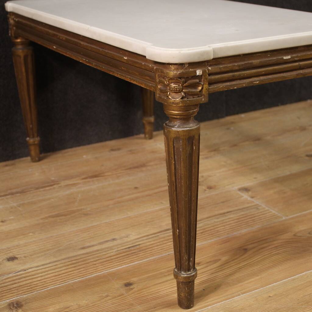 20th Century Marble Top Coffee Table