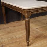 Table basse avec plateau en marbre, 20e siècle