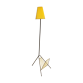 Lampadaire années 60 scoubidou jaune