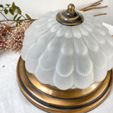 Vintage table lamp antique glass globe