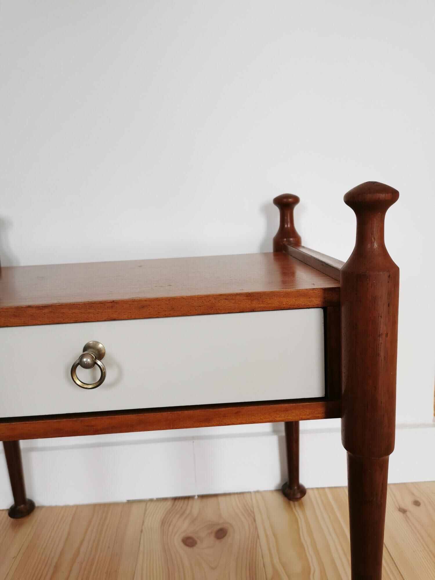 Vintage teak bedside published by Gautier France