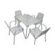 garden furniture metal 60-70 years