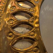 Antique gilded mirror with carved decoration – Ethnic/baroque style