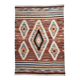 Large Woll Kilim Rug, Red Vintage Turkish kilim carpet 260x360 cm