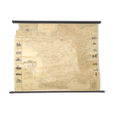 map of France 1900 of Dion Bouton Art Nouveau