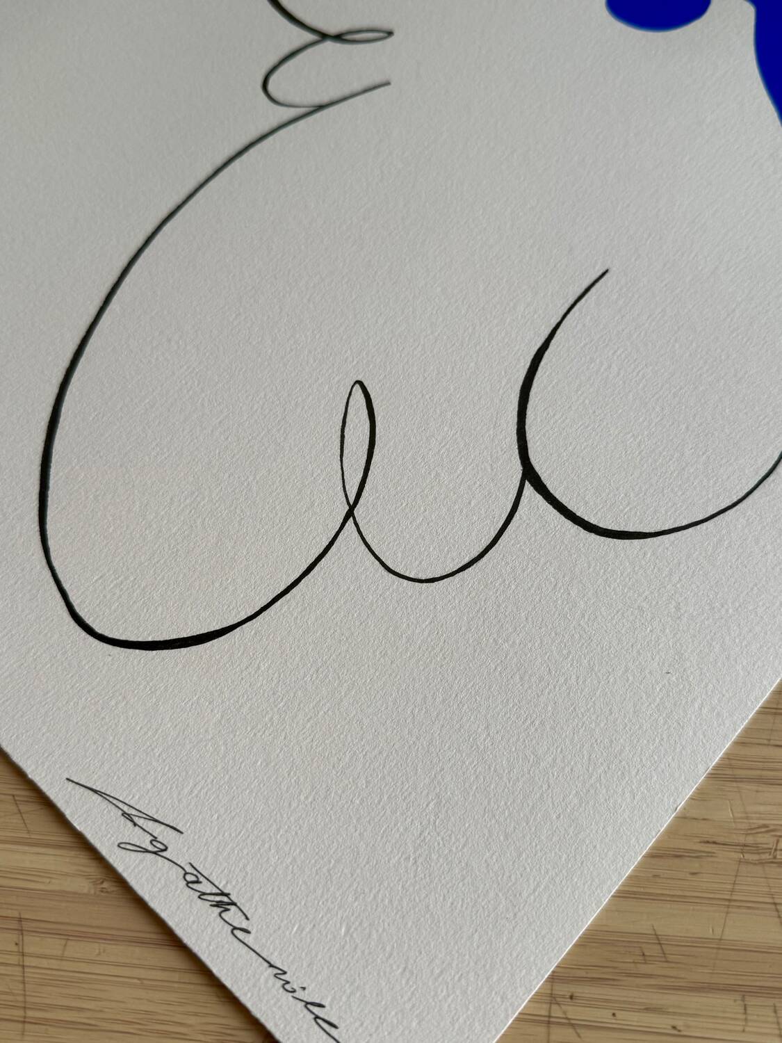 Blue Sun 02 - 30 x 40 cm - Atelier Agapé