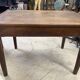 Wooden farmhouse table