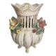 Antique ceramic pot-pourri vase with relief floral decoration.