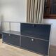 USM Haller sideboard in Anthracite Grey and Graphite Black