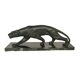 Secondo, Art Deco Panther, 1930, Bronze with Marble Base