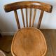 Pair of wooden bistro chairs