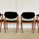 Danish vintage Kai Kristiansen model 42 chairs for Schou Andersens Møbelabrik