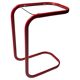C.I.C. postmodern from the 1980s in red lacquered metal and glass