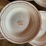 6 off-white and golden Amandinoise plates