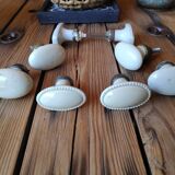 Porcelain handles - Set of 4
