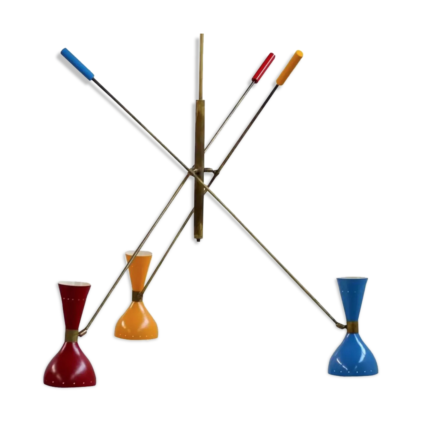Italian Pendulum Chandelier 3 Articulable Arms