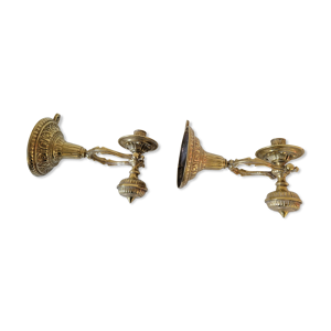 Duo de Bougeoirs muraux à balancier