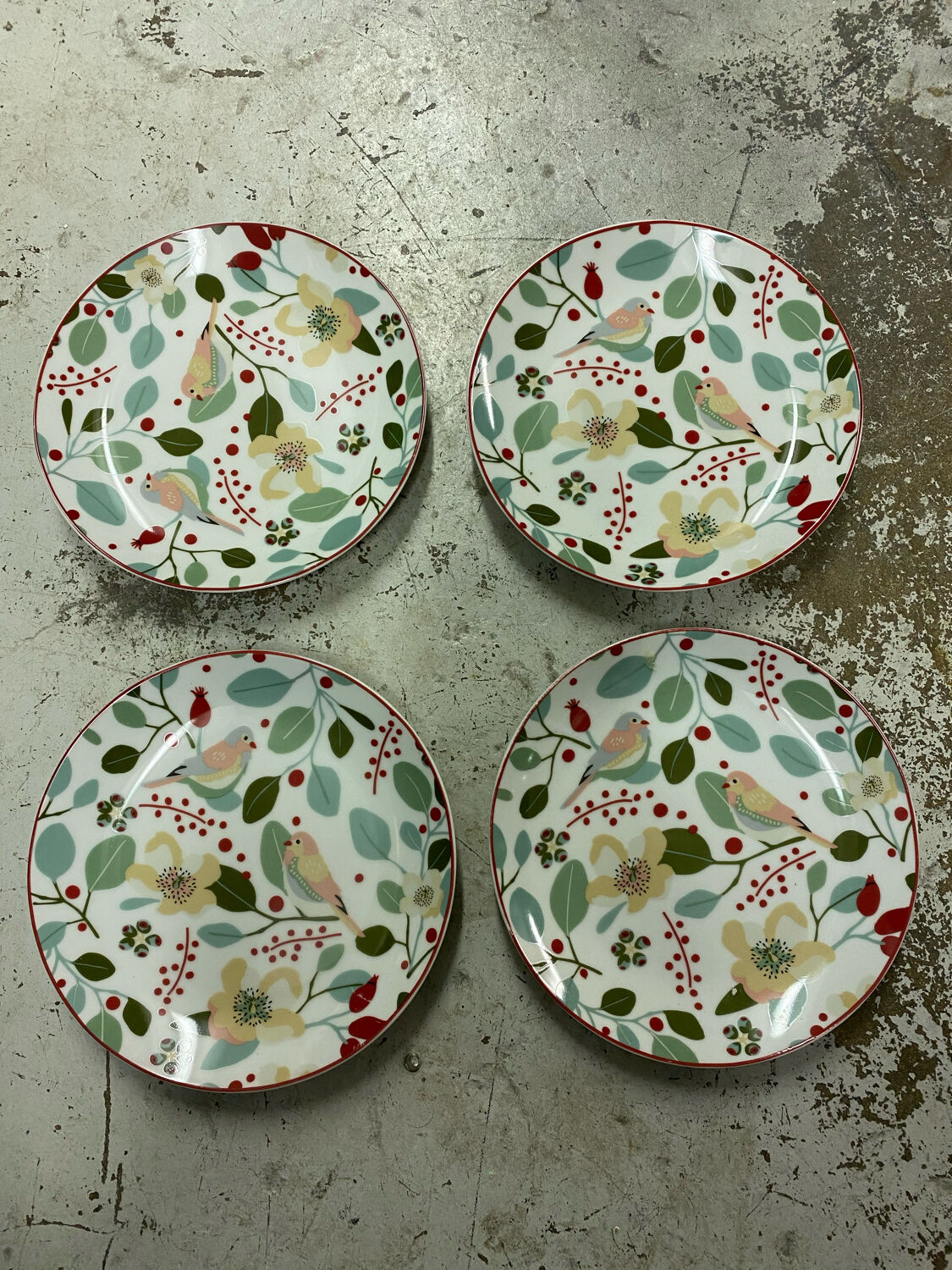 Lot de 4 assiettes à dessert