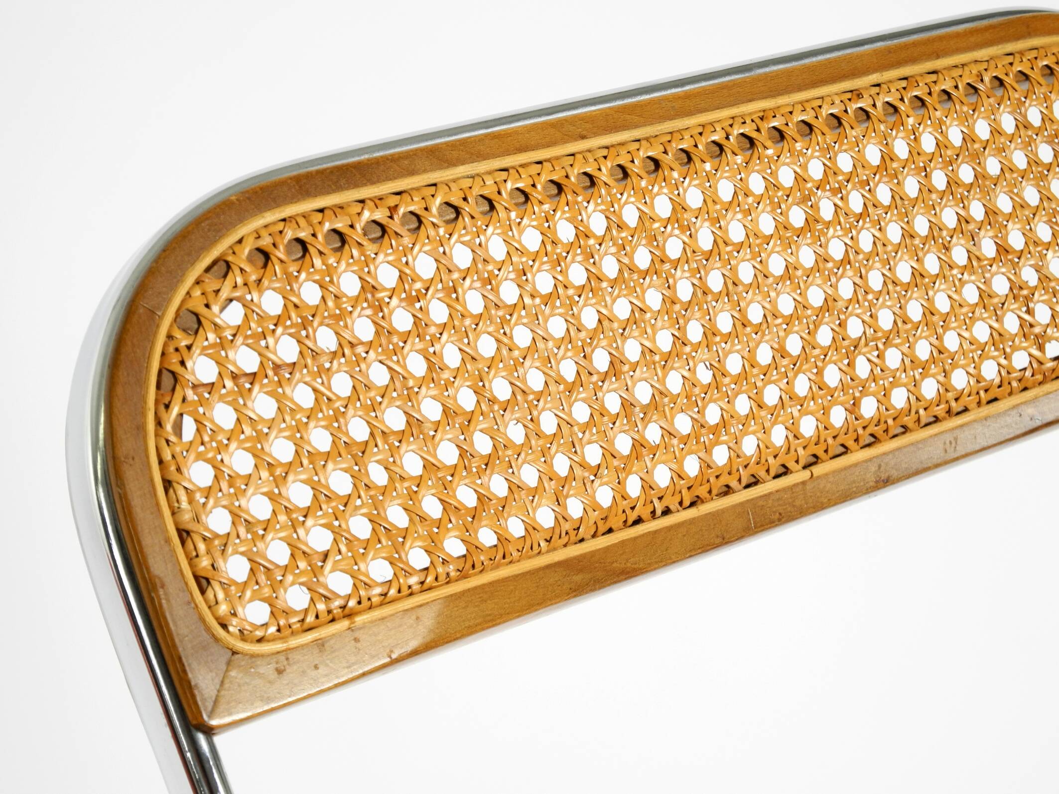 Chaise pliante Plia des années 1970 avec cannage de Vienne par Giancarlo Piretti pour Castelli