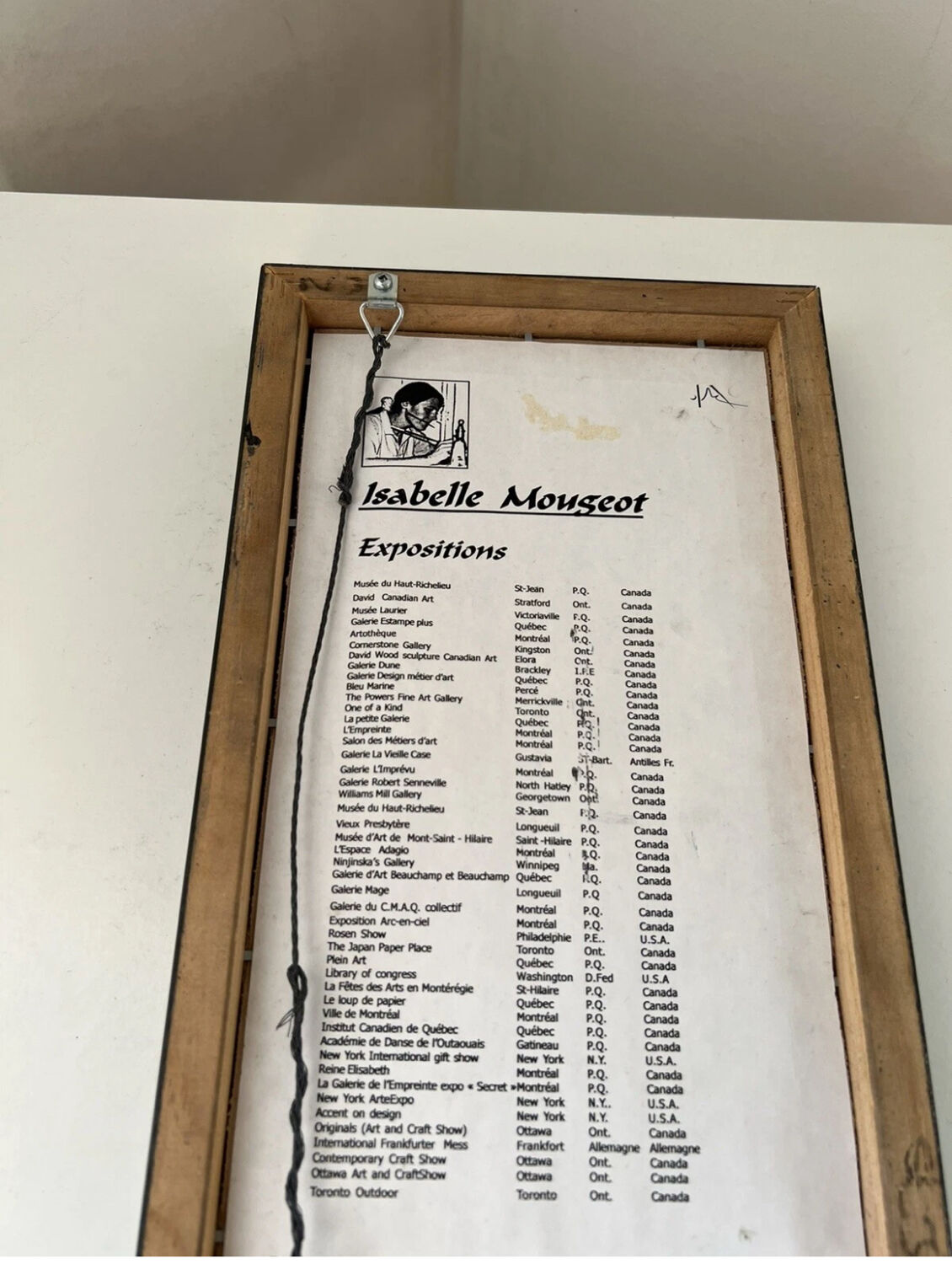 Painting created by Isabelle Mougeot, Depth Quebec 15/50