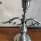Pewter candle holder