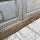 XXL walnut trade counter with multiple drawers