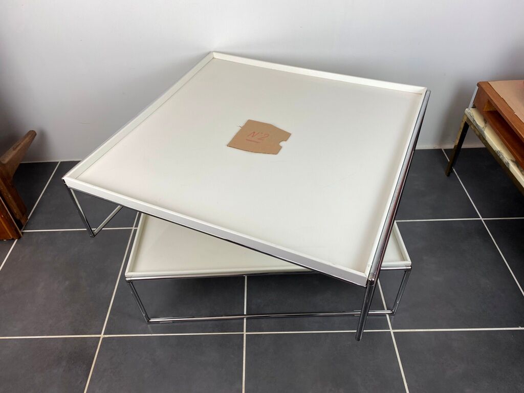Table basse n2 trays square kartell de piero lissoni 2003