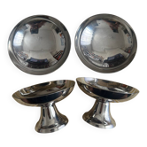 Coupes à glace inox vintage