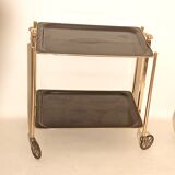 Foldable black foldable rolling service 50s