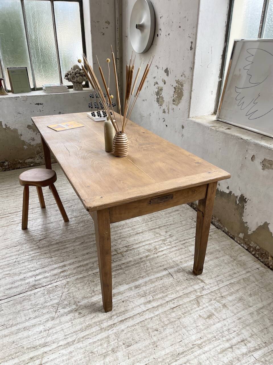 Oak farm table 2m