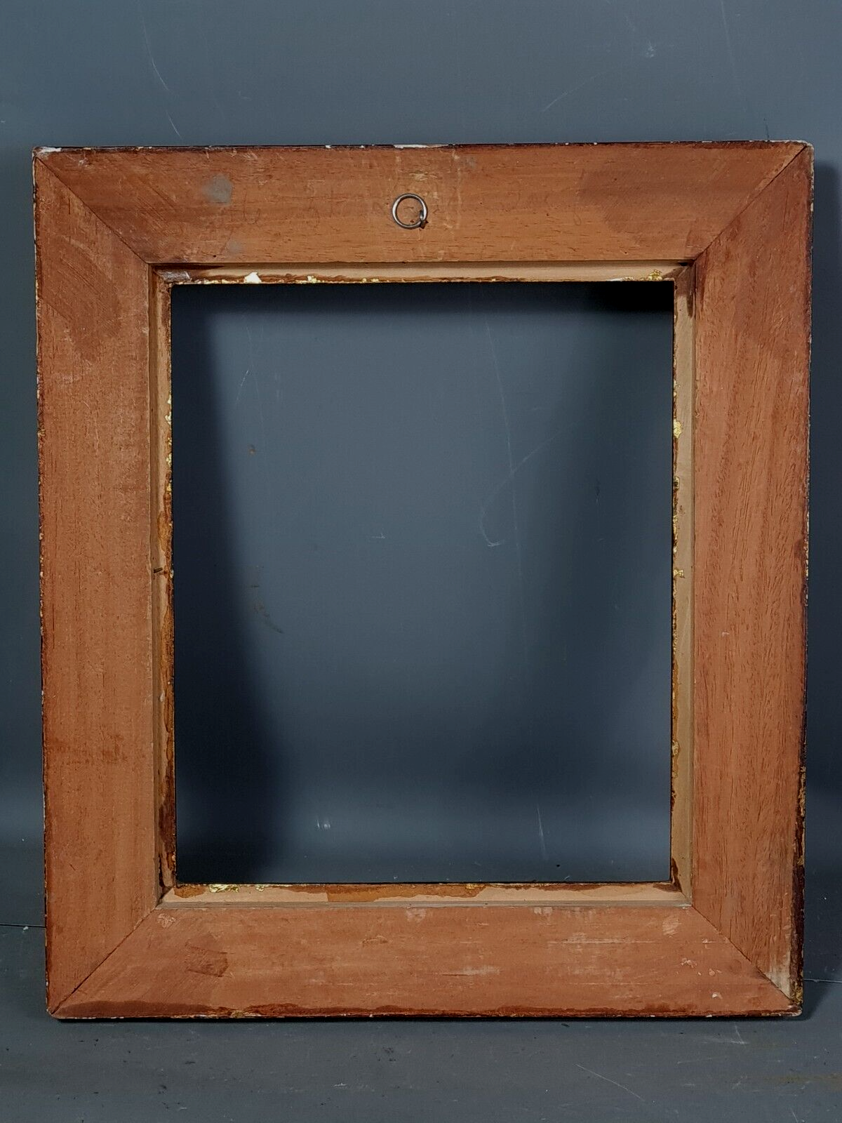 Old frame gilded carved wood gold leaf 41x36 cm, foliage 30x25 cm Montparnasse style SB